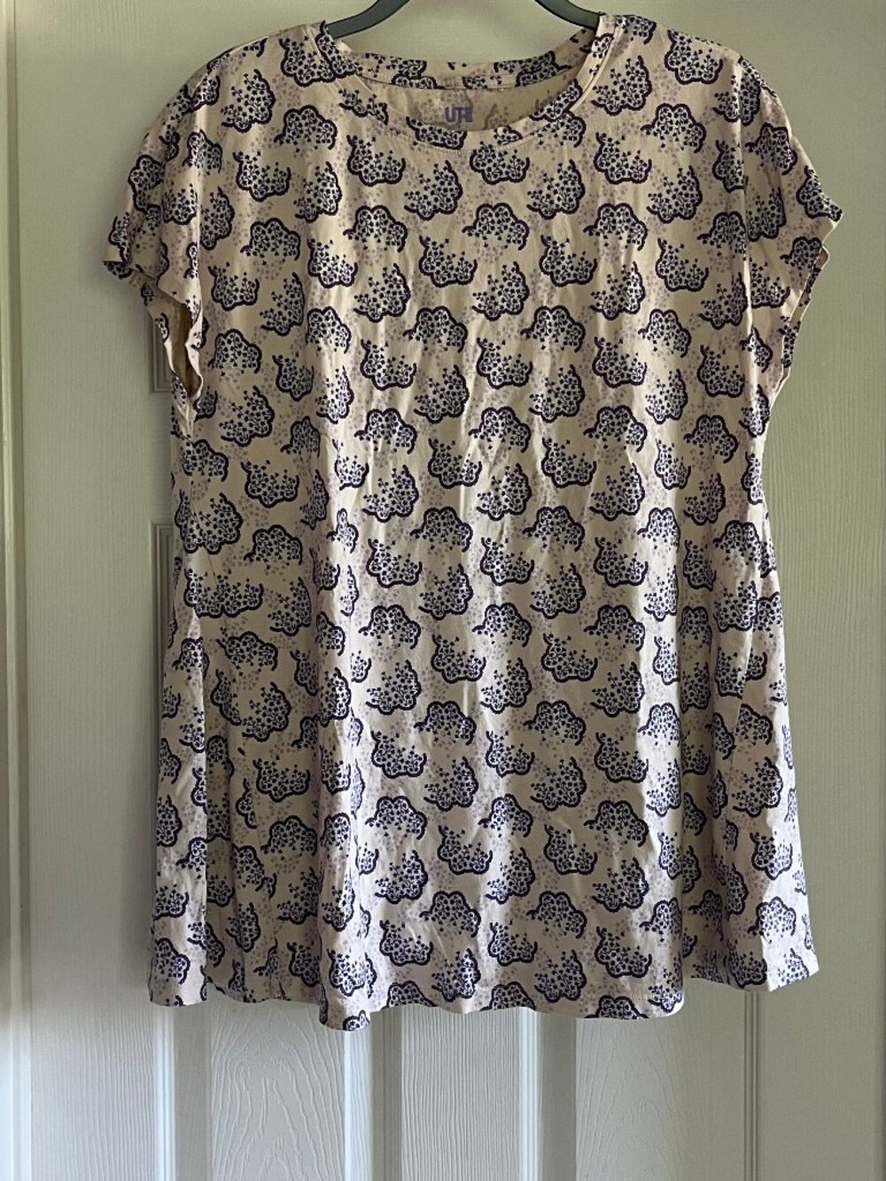 Uniqlo x Anna Sui Women's Floral Short Sleeve Tunic T-Shirt